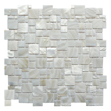 White Mother of Pearl Seashell Mosaic Tiles Wall Decor